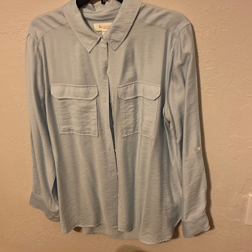 Woman top L light blue used like new